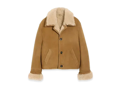 AMI PARIS Women's Shearling Jacket "Beige"