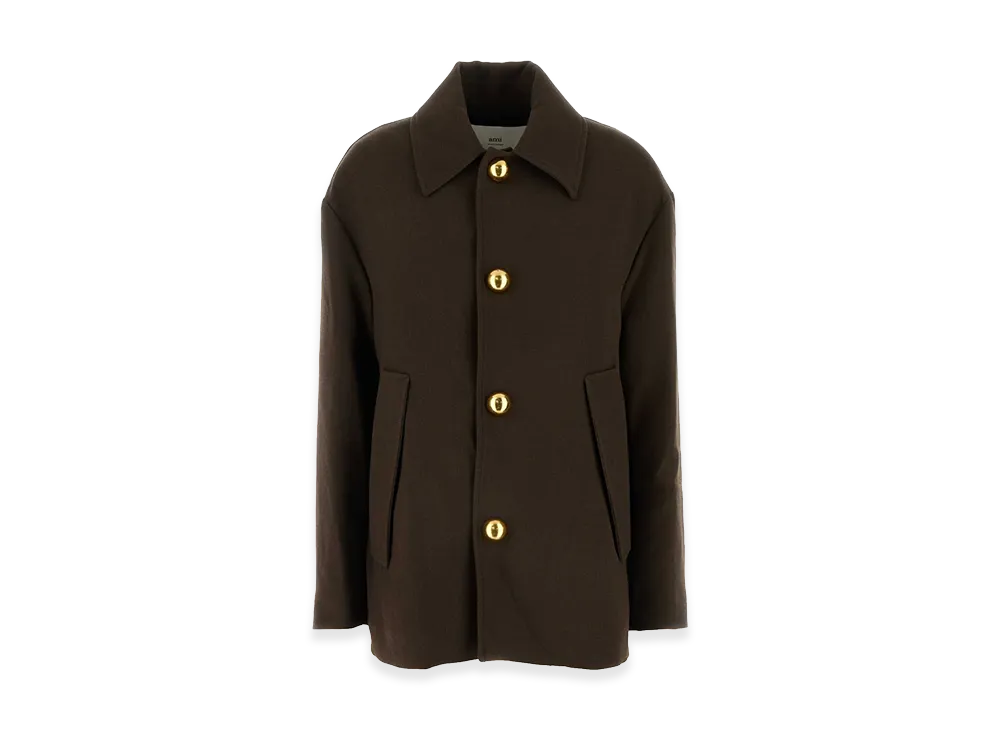 AMI PARIS Women's Wool Jacket "Brown"