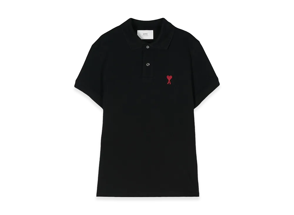 AMI PARIS Women's Polo Shirt "Black"