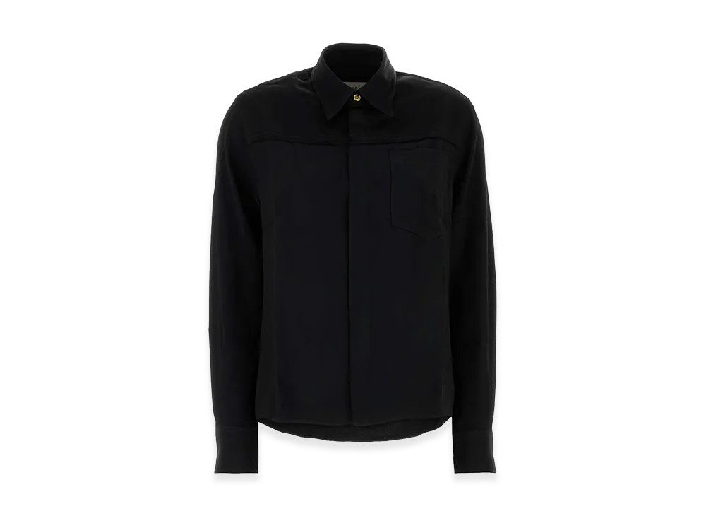 AMI PARIS Women's Acetate Blend Shirt "Black"