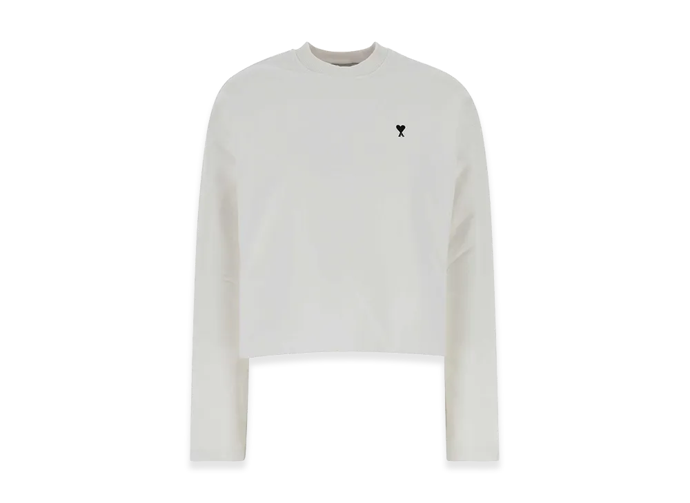 AMI PARIS Women's Cotton Sweatshirt "White"