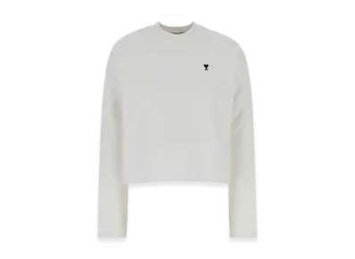 AMI PARIS Women's Cotton Sweatshirt "White"