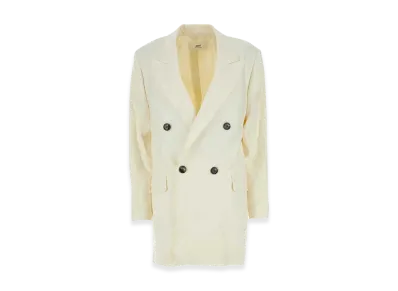 AMI PARIS Women's Wool Oversize Blazer "Ivory"