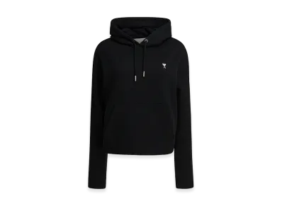 AMI PARIS Women's Cotton Hoodie "Black"