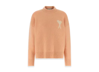 AMI PARIS Women's Ami De Coeur Sweater "Pink"