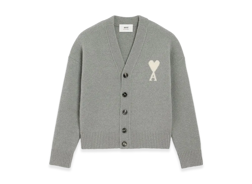 AMI PARIS Women's Cardigan "Gray"
