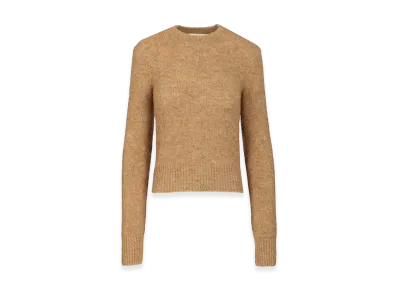 AMI PARIS Women's Wool And Alpaca Knit Sweater "Brown"