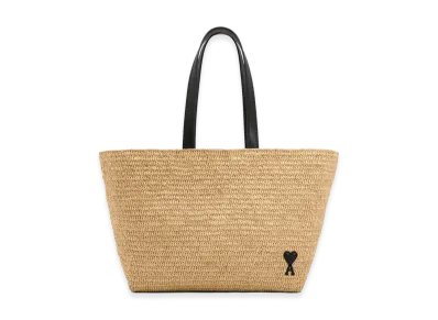 AMI PARIS Women's Ami De Coeur Large Shopping Bag "Beige"