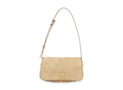 AMI PARIS Women's Leather Paris Paris Crossbody Bag "Olive Green"