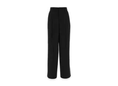 AMI PARIS Women's Wool Wide-Leg Pant "Black"