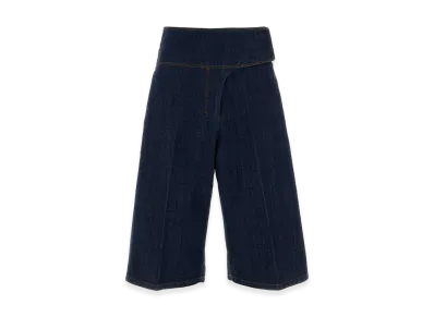 AMI PARIS Women's Denim Bermuda Shorts "Blue"