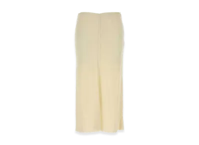 AMI PARIS Women's Stretch Viscose Skirt "Ivory"