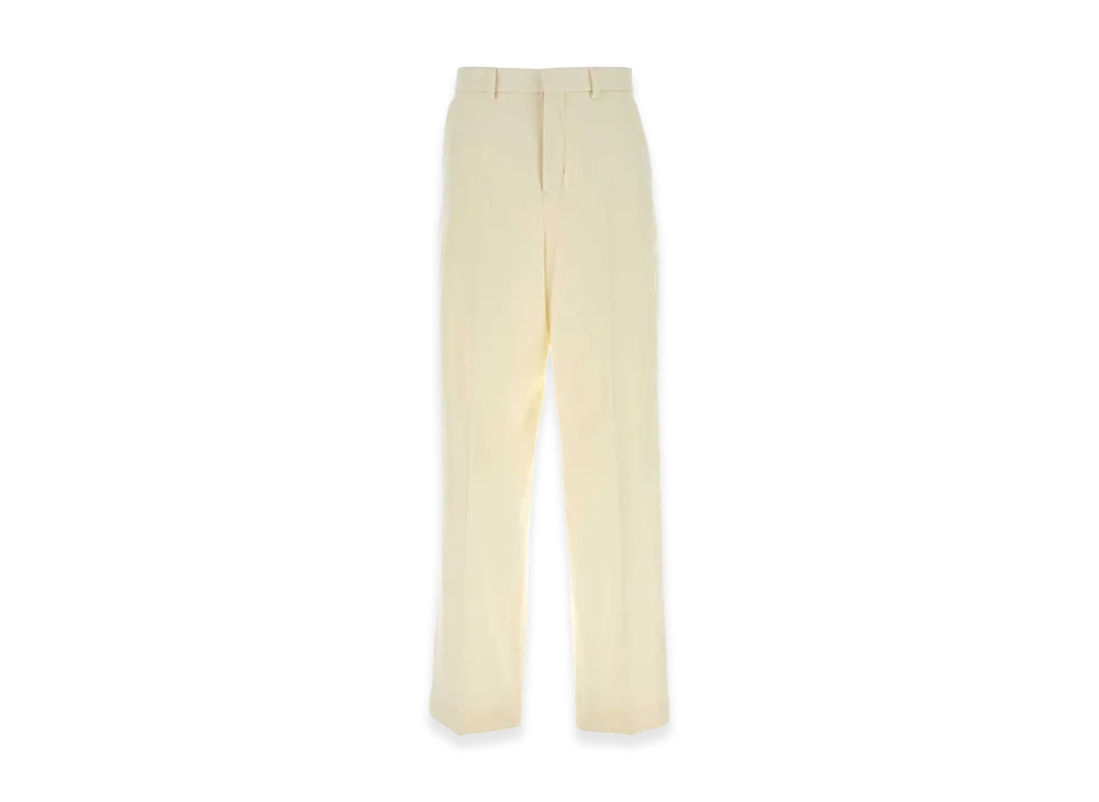 AMI PARIS Women's Wool Wide-Leg Pant "Ivory"