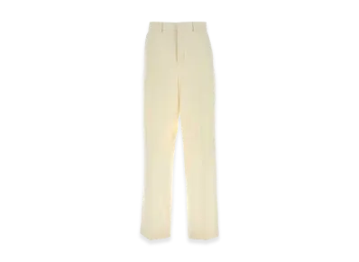 AMI PARIS Women's Wool Wide-Leg Pant "Ivory"