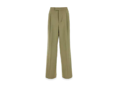 AMI PARIS Women's Viscose Blend Pant "Sage Green"