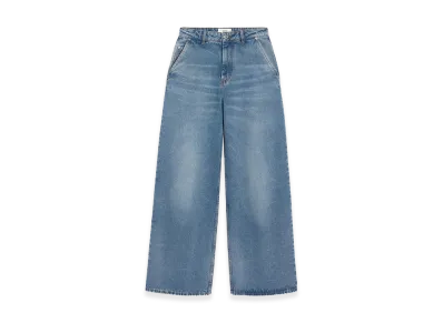 AMI PARIS Women's Super Wide-Leg Jeans "Blue"