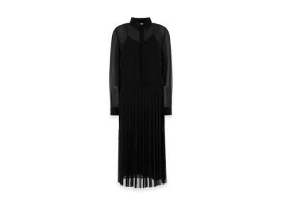 AMI PARIS Women's Polyester Shirt Dress "Black"