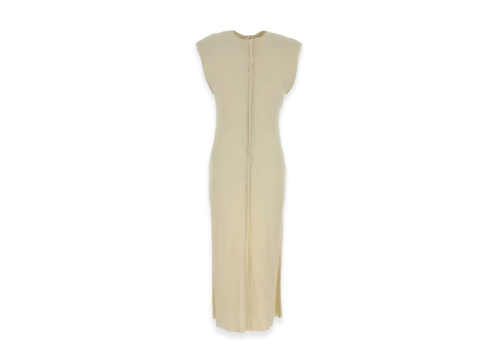 AMI PARIS Women's Stretch Viscose Dress "Cream"