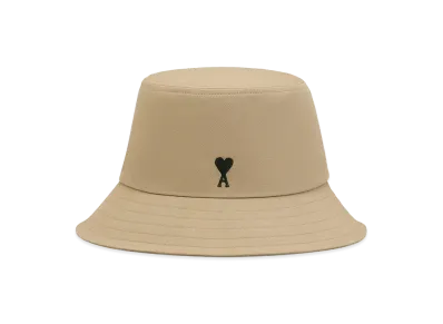 AMI PARIS Women's Cotton Bucket Hat "Beige"