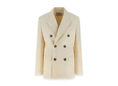 AMI PARIS Women's Wool Blazer "White"