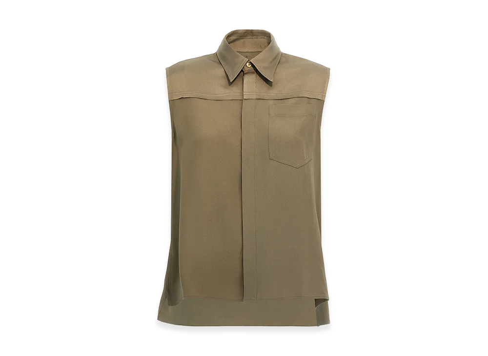 AMI PARIS Women's Viscose Shirt "Beige"