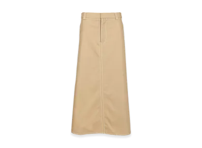 AMI PARIS Women's Long A-Line Skirt "Beige"