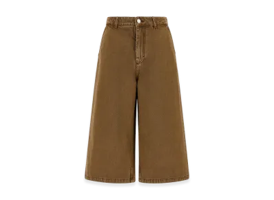 AMI PARIS Women's Denim Bermuda Shorts "Brown"