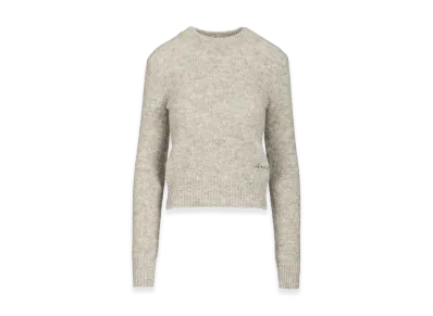 AMI PARIS Women's Wool And Alpaca Knit Sweater "Gray"