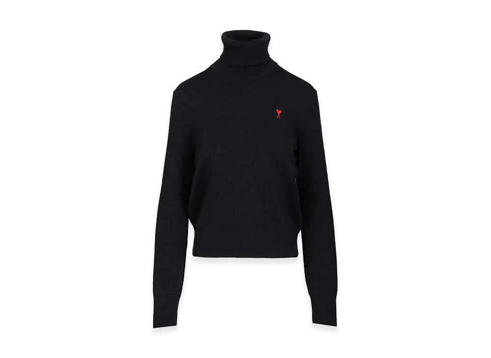 AMI PARIS Women's Ami De Coeur Sweater "Blue"