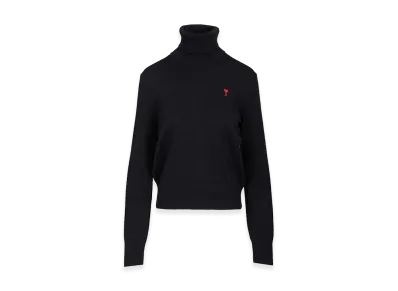 AMI PARIS Women's Ami De Coeur Sweater "Blue"