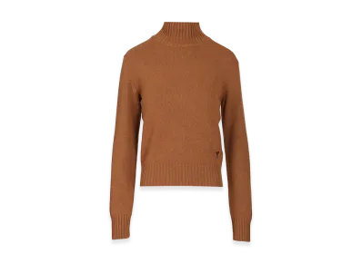 AMI PARIS Women's Turtleneck Sweater "Brown"