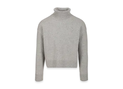 AMI PARIS Women's Turtleneck Sweater "Gray"