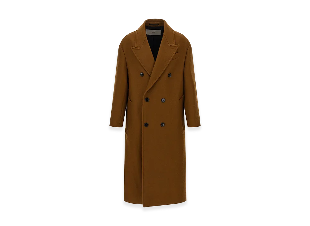 AMI PARIS Double-Breasted Coat "Brown"