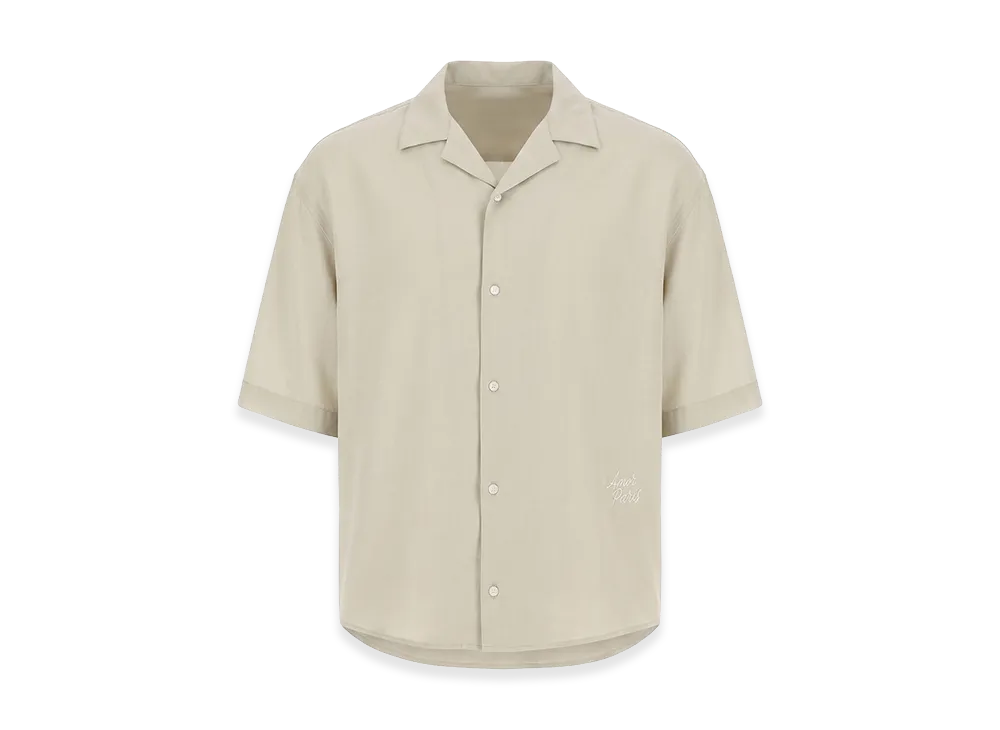 AMI PARIS Short Sleeve Shirts "Beige"