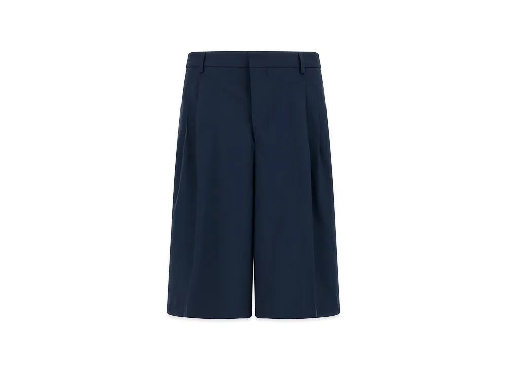 AMI PARIS Fresh Wool Bermuda Shorts "Blue"