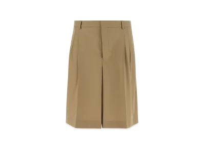 AMI PARIS Fresh Wool Bermuda Shorts "Neutrals"