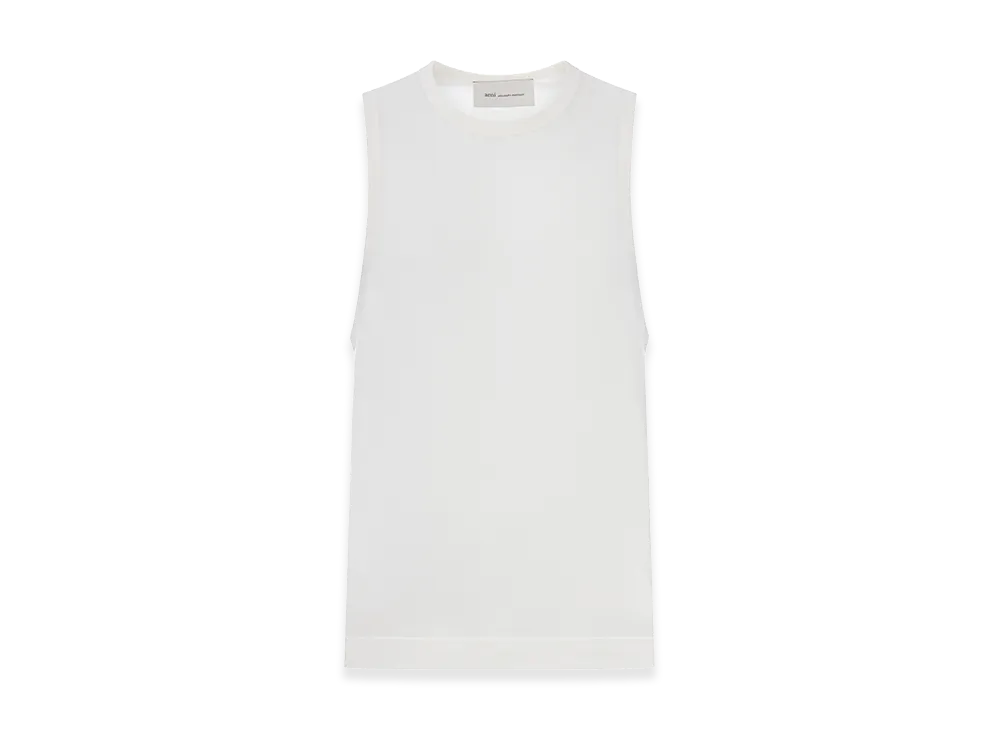 AMI PARIS Cotton Top With Ami De Coeur Embroidery "Beige"