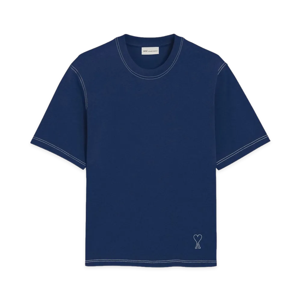 AMI PARIS Ami T-Shirts Encre "Blue"