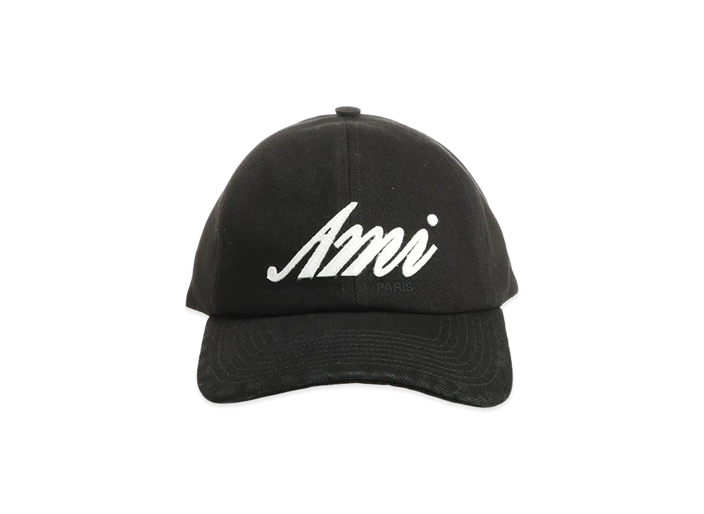 AMI PARIS Cotton Hat "Black"