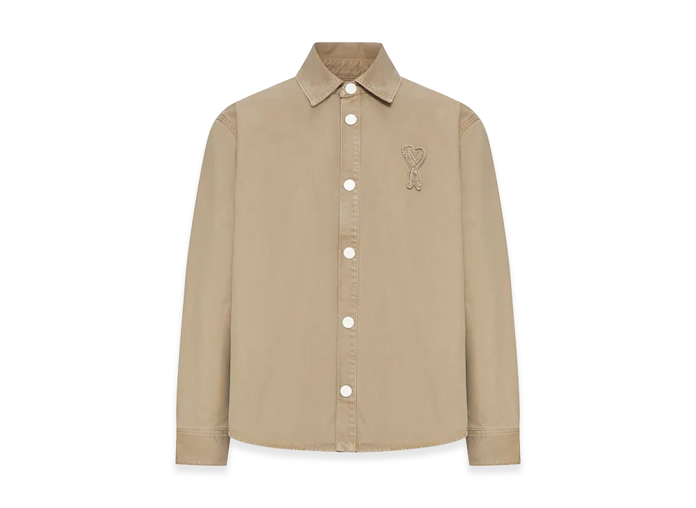AMI PARIS "Ami De Coeur" Overshirt Jacket "Neutrals"