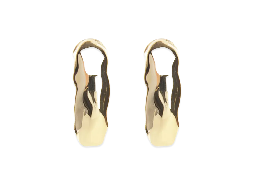 AMI PARIS Women's "Dune" Hoop Earrings "Silver"