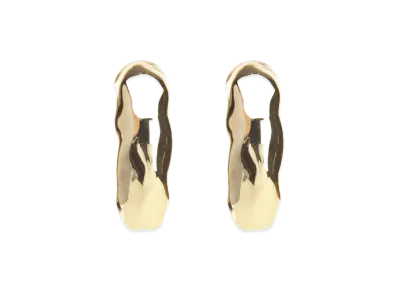 AMI PARIS Women's "Dune" Hoop Earrings "Silver"