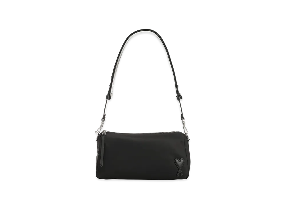 AMI PARIS Marcel Bag In Padded Nylon Canvas "Black"