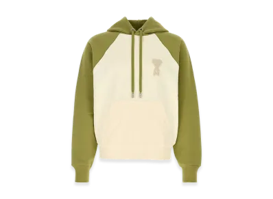 AMI PARIS Two-Tone Cotton Sweatshirt "Multicolor"