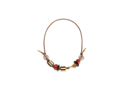 AMI PARIS Women's De Coeur Necklace "Beige"
