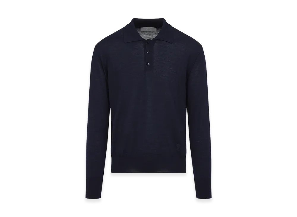 AMI PARIS Tonal ADC Polo "Blue"
