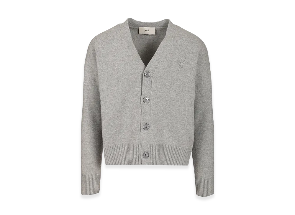 AMI PARIS De Coeur Cardigan "Gray"
