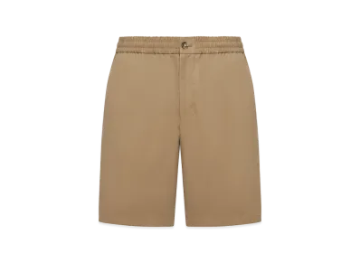AMI PARIS De Coeur Shorts with Elasticized Waist In Cotton "Beige"