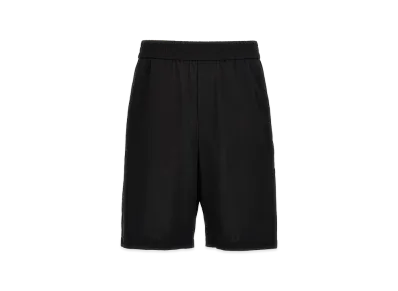 AMI PARIS Logo Plaque Bermuda Shorts "Black"