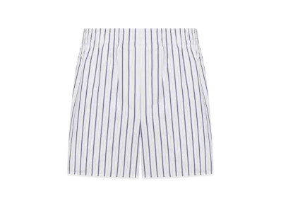 AMI PARIS Stretch Cotton Shorts "White"